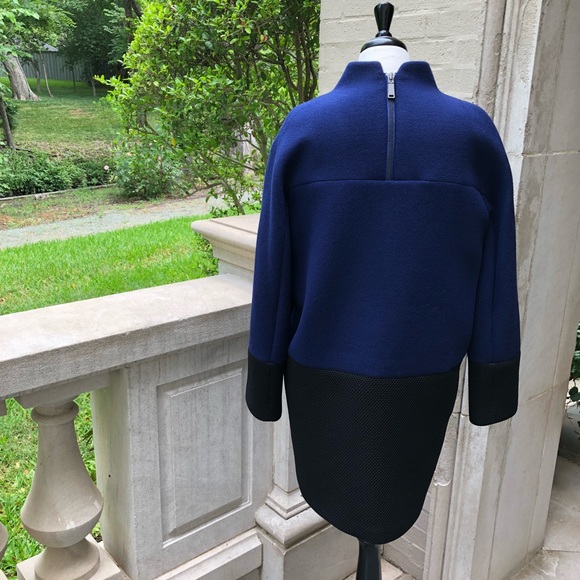 ⭐️🆕[Elie Tahari] Cobalt & Black Winter Coat - Picture 4 of 7